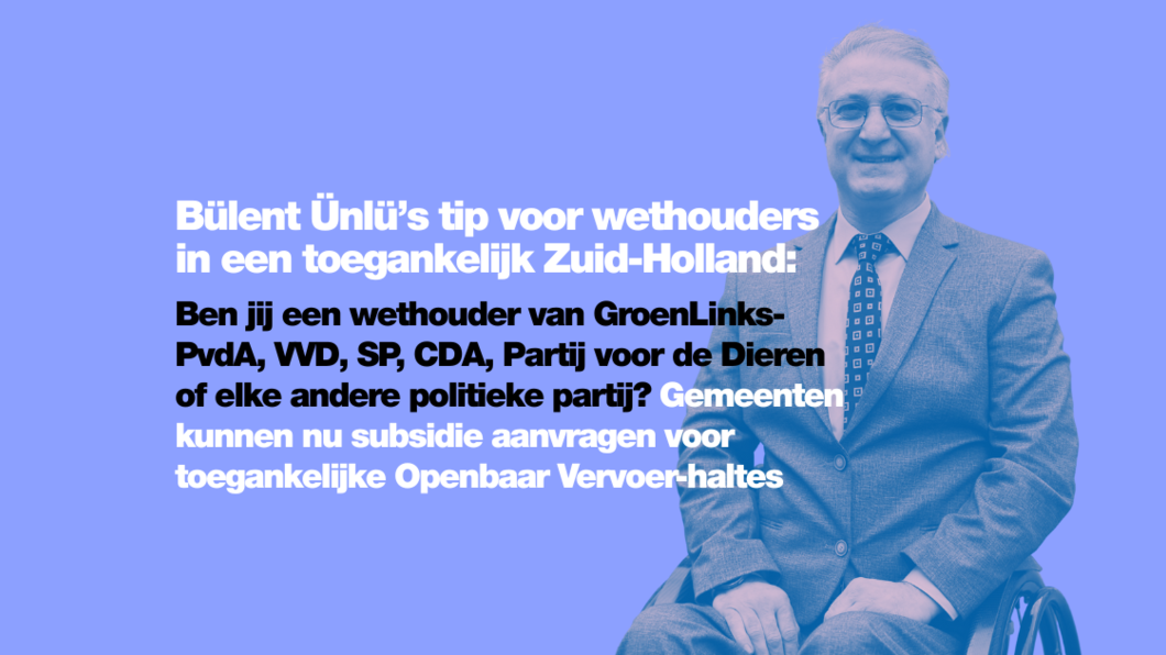 Foto van Bülent Ünlü op paarse achtergrond