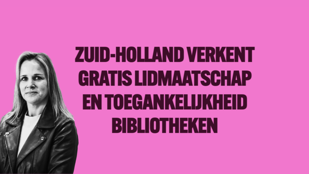 Roze achtergrond met foto marleen maat en titel