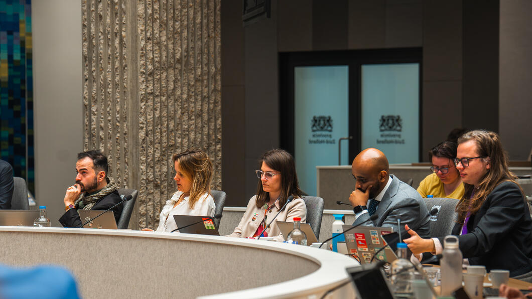 Foto van de PRO fractie bij de statenvergadering omgevingsbeleid