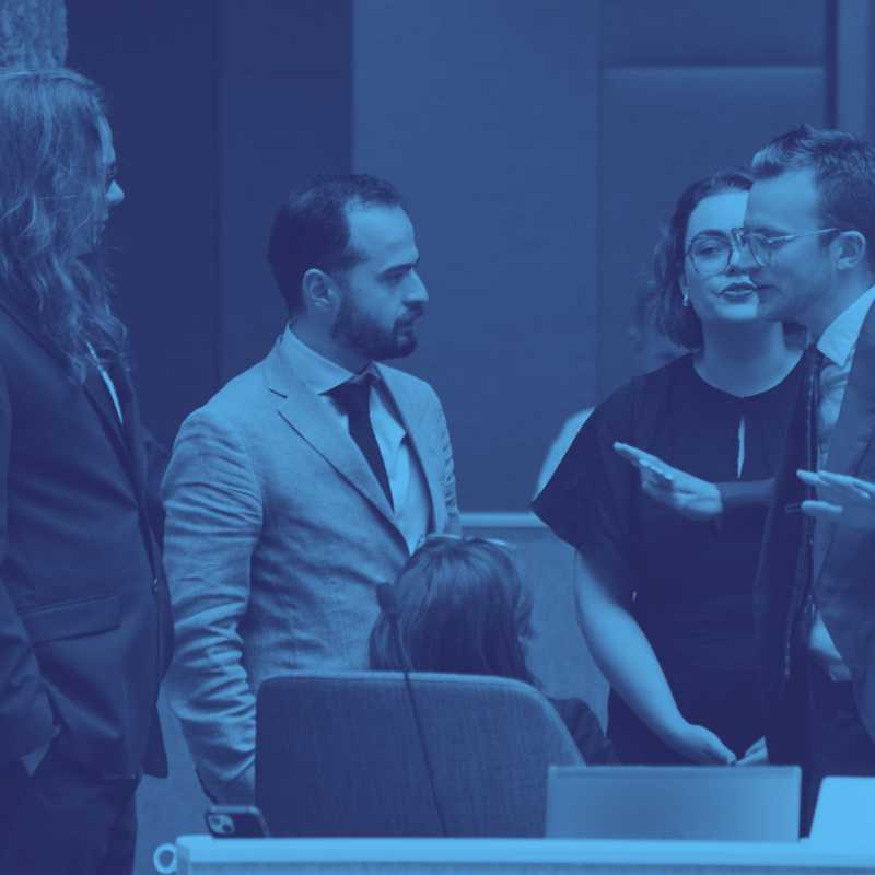 Foto fractie met blauw filter