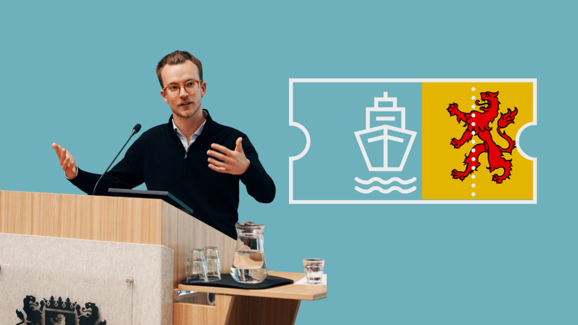 Blauwe achtergrond foto Lars Klappe